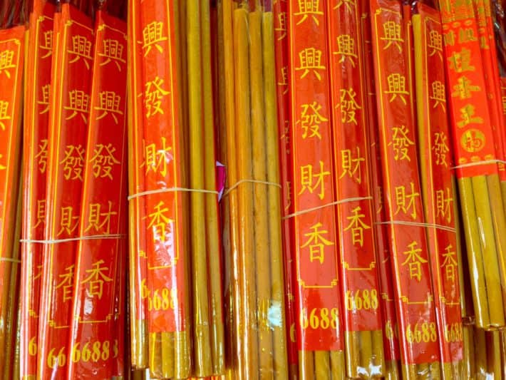 Chinese New Year, Räucherstäbchen